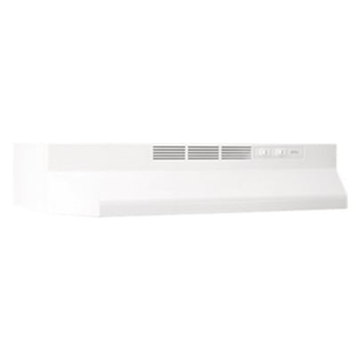 Broan Nu-Tone 413001 Broan Nu-Tone 413001 Non-Ducted 2-Speed Under-Cabinet Range Hood; 120 Volt, 2 Amp, Wall Mount, White