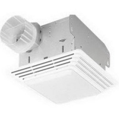 Broan Nu-Tone 678 Broan Nu-Tone 678 Fan with Light; 42.4 Watt, 120 Volt, 1.6 Amp, 50 cfm at 0.10 Inch SP, 39 cfm at 0.25 Inch SP, 2.5 Sones, Horizontal Duct, Ceiling Mount Rectangular Polymeric Grille, White