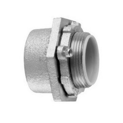 Cooper Crouse-Hinds MHUB4 Midwest MHUB4 Insulated Conduit Hub; 1-1/4 Inch, Tapered Female, Malleable Iron