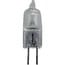 Eiko JC12V20W T3 Halogen Lamp; 20 Watt, 12 Volt, 3200K, Sub-Miniature Bi-Pin (G4) Base, 50 Hour Life, Clear