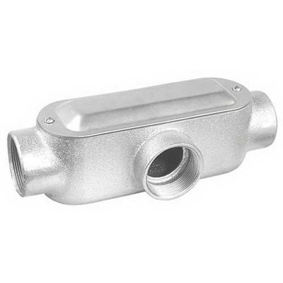 Garvin MT75 Garvin MT75 Type T Conduit Body; 3/4 Inch Hub, Malleable Iron, Zinc Electroplated