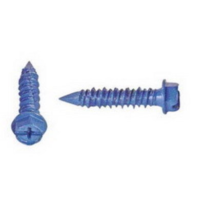 Garvin TAP14125 Garvin TAP14125 Combo Hex/Phillips/Slotted Concrete Screw; 1/4, 1-1/4 Inch Length