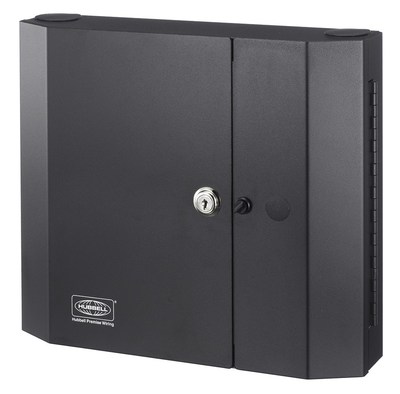 Hubbell Premise Wiring FCW4SP Hubbell Premise FCW4SP OptiChannel&trade; Double Door Cabinet; Wall Mount, Black