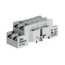 Idec SH2B-05 SH Series Relay Socket; 10 Amp, 300 Volt, 2-Pole, DIN Rail Snap/Surface Mount