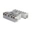Idec SR3P-06 SR Series Relay Socket; 10 Amp, 300 Volt, 3-Pole, DIN Rail Snap/Surface Mount
