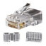 Klein Tools VDV826-603 Category 6 RJ45 Modular Data Plug; 8P8C, Clear, 25/Pack