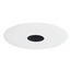 Lithonia Lighting / Acuity 443BWH Juno Lighting 443B-WH 1-Light Ceiling Mount Low Voltage 4 Inch Pinhole With Baffle Trim; White Trim, Black Baffle