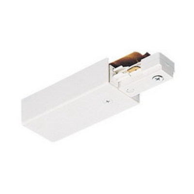 Lithonia Lighting / Acuity TU38WH Juno Lighting TU38WH TU38 Series End Feed Connector; Track To Conduit, White