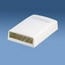 Panduit CBX4EI-AY Mini-Com&reg; Low Profile Surface Mount Box; ABS, Electric Ivory, (4) Port