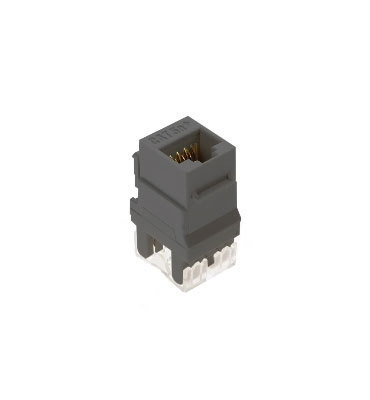 Pass & Seymour Inc WP3450-GY On-Q WP3450-GY Category 5e RJ45 Keystone Connector; Vertical Mount, 8P8C, Gray