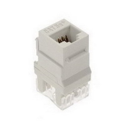 Pass & Seymour Inc WP3450-WH On-Q WP3450-WH Category 5e RJ45 Keystone Connector; Vertical Mount, 8P8C, White