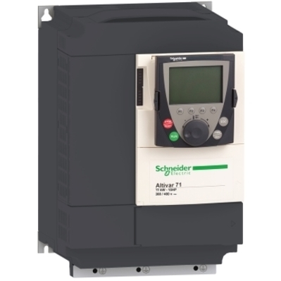 Square D by Schneider Electric ATV71HD15M3X Square D ATV71HD15M3X Complex High-Power Machine Variable Speed Drive, 200 - 240 V, 61.6/71.7 A Line, 66 A Output, 15 kW Motor, 3-Phase