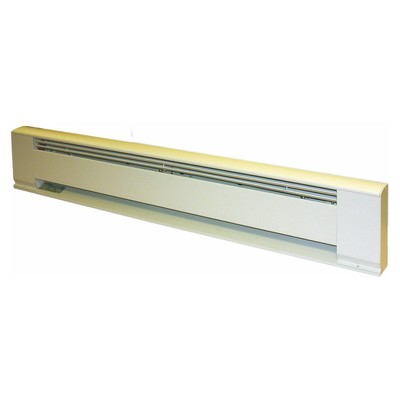 TPI H391048 TPI/Raywall H391048 3900 Series Hydronic Electric Baseboard Heater; 4.2/3.6 Amp, 240/208 Volt, 3413/2560 BTU, 1 Phase, Wall Mount, Powder-Coated, 12-Gauge Extruded Aluminum, Ivory